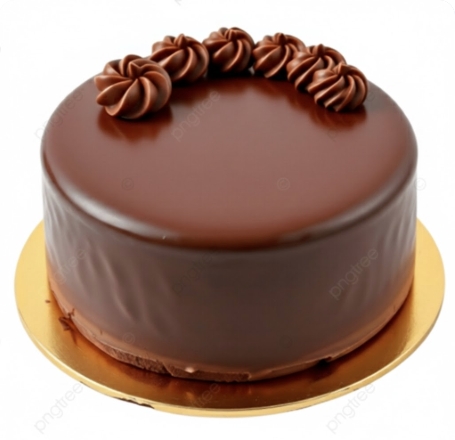 Dekoratif Çikolatalı 2-3 Kişilik Doğum Günü Pastası